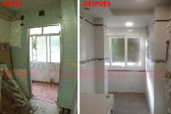 Reforma de cocina, baño y nuevo aseo en Fuenlabrada (Madrid)