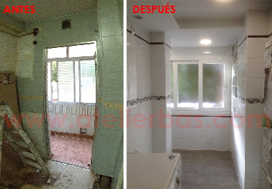 Reforma de cocina, baño y nuevo aseo en Fuenlabrada (Madrid)