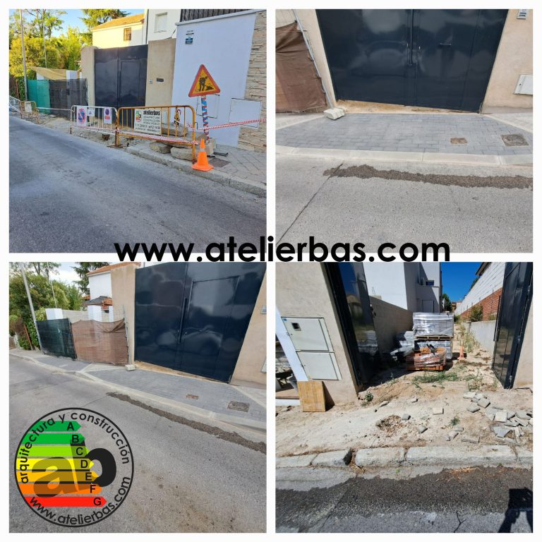 Proyecto y ejecución de dos pasos de vehículos en Madrid